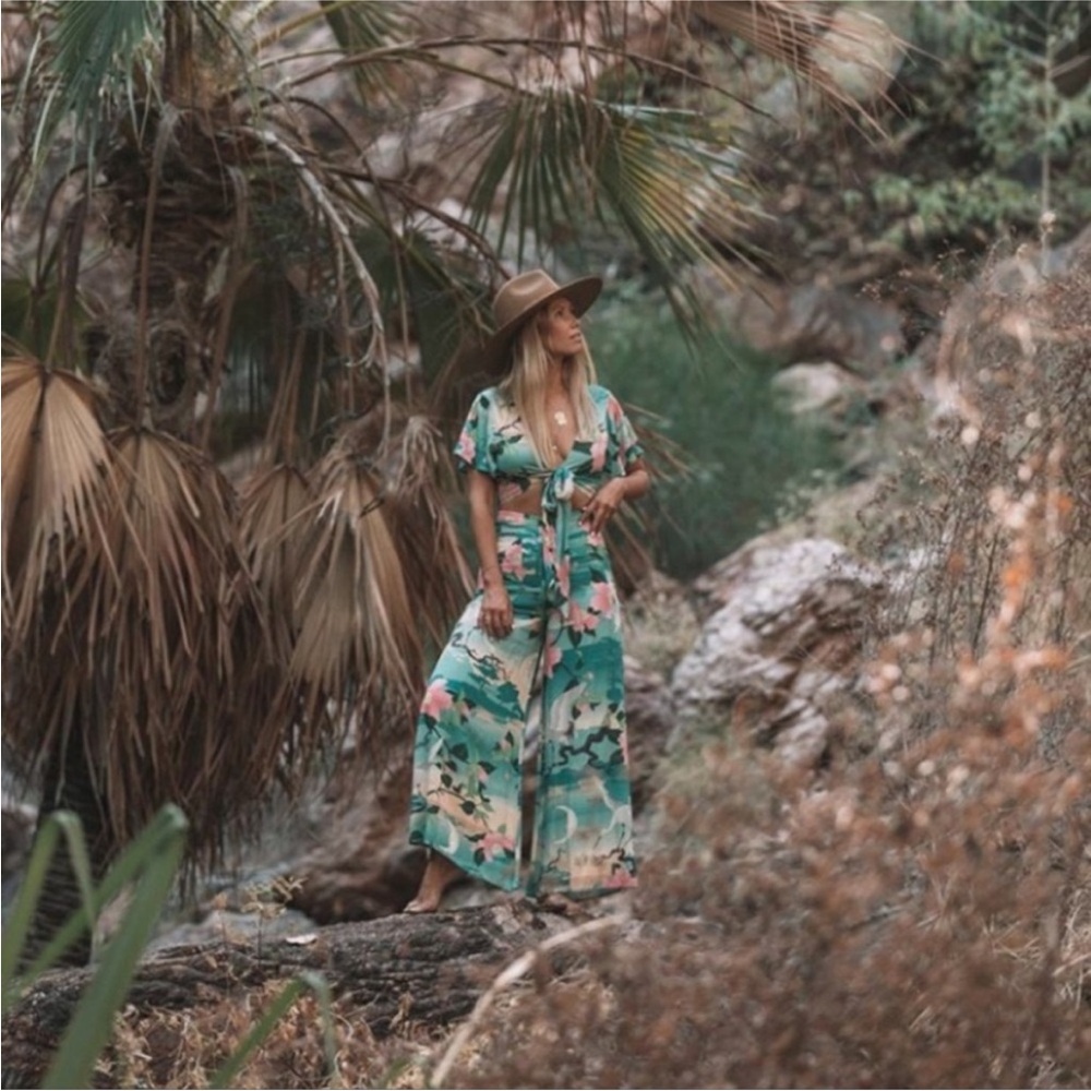 Spell & The Gypsy Nightingale Wrap Top and Matching Pants - XS Top, Small Pants